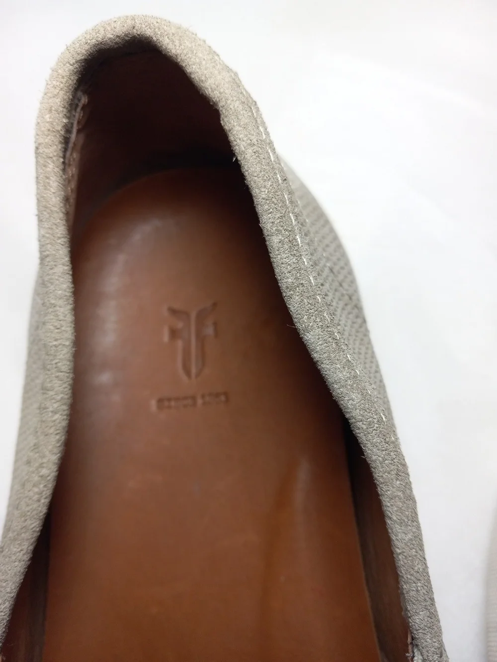 Frye Men's Slip-On Suede Loafers - Taupe Size 9